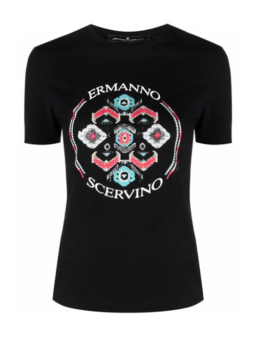 T-shirt con logo ERMANNO SCERVINO | D402L346DUX95708